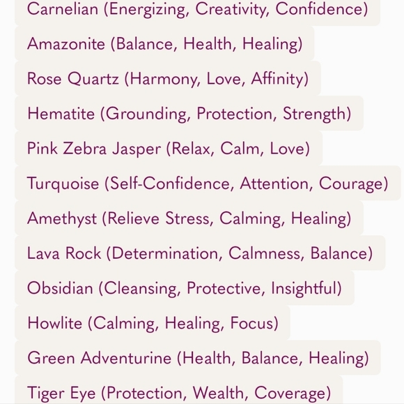 New! Natural Stone Crystal Bracelet (Sold Separately) - Picture 4 of 6